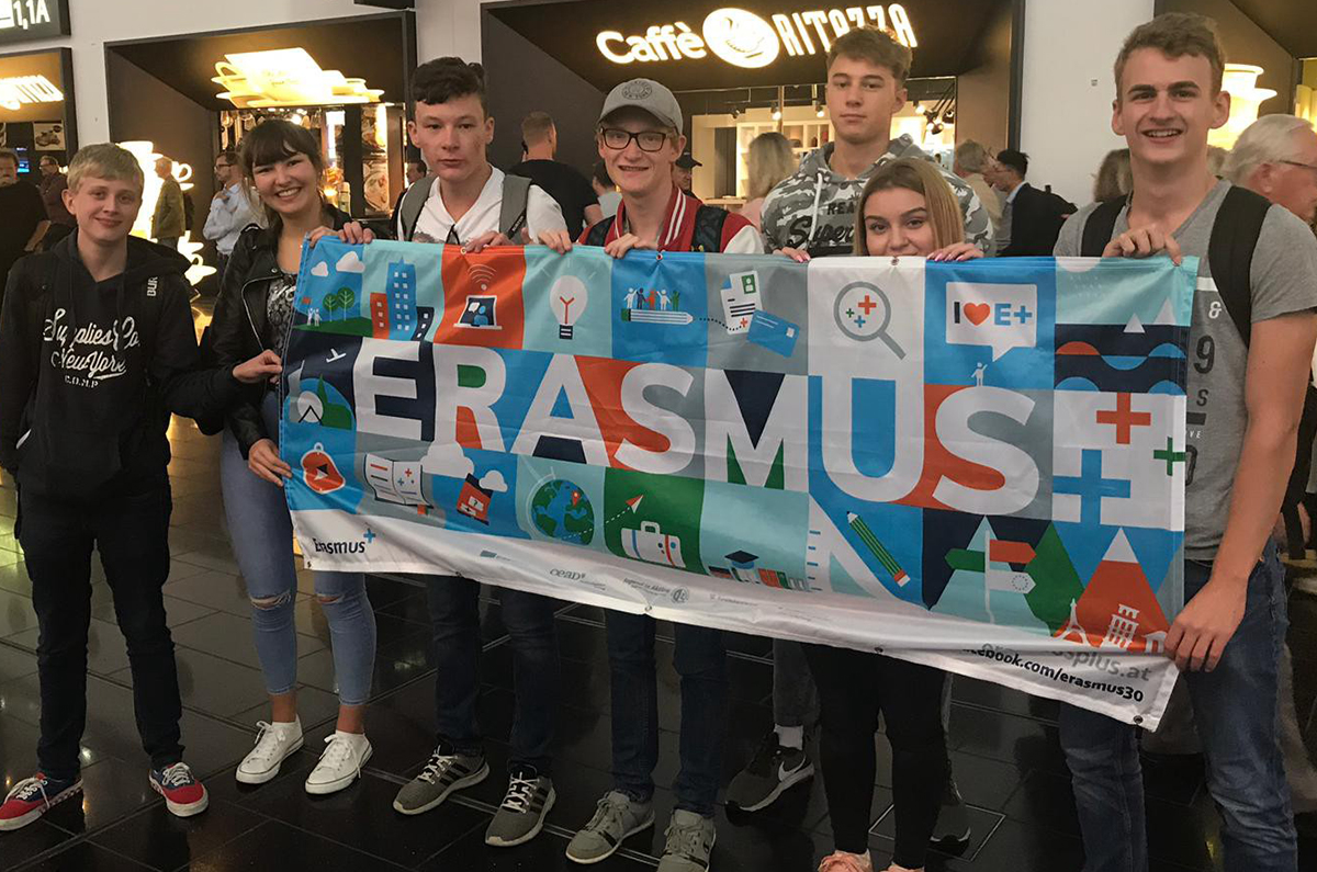 Ankunft am Flughafen Wien